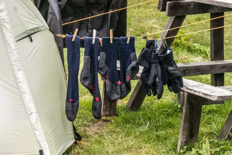 Socks for the Outdoors - Drying